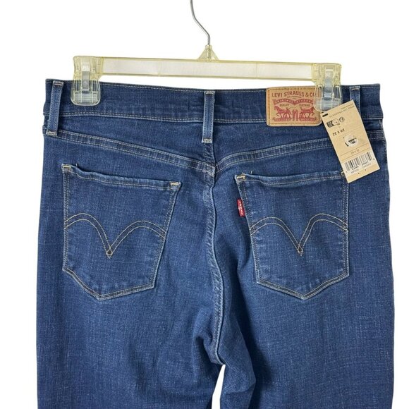 Levi's NEW Classic Bootcut Dark Wash Blue Denim Jeans W28 L32 Women's Size 6 - Picture 5 of 13